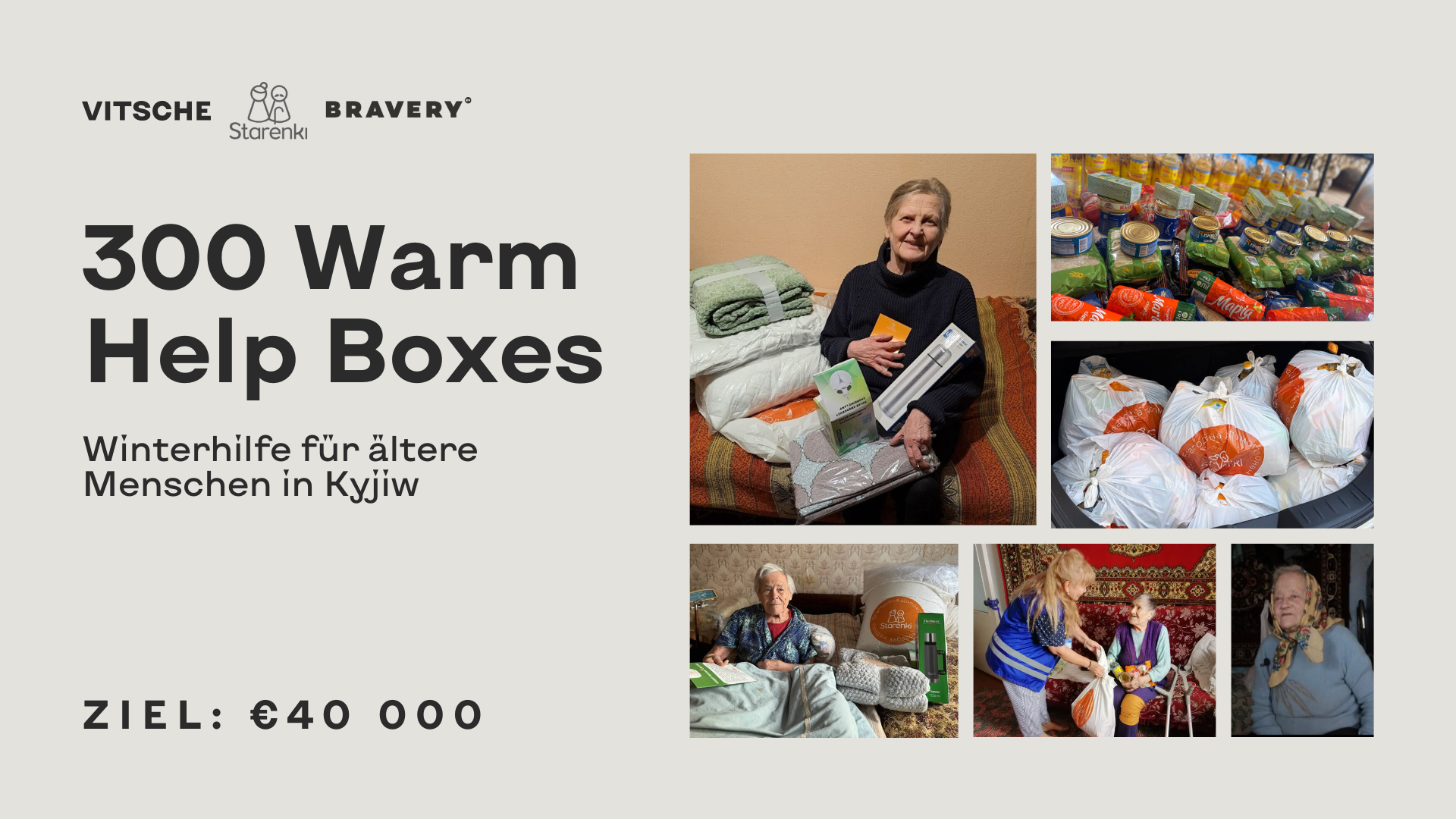 Winter relief for Kyiv’s elderly: 300 Warm Help Boxes