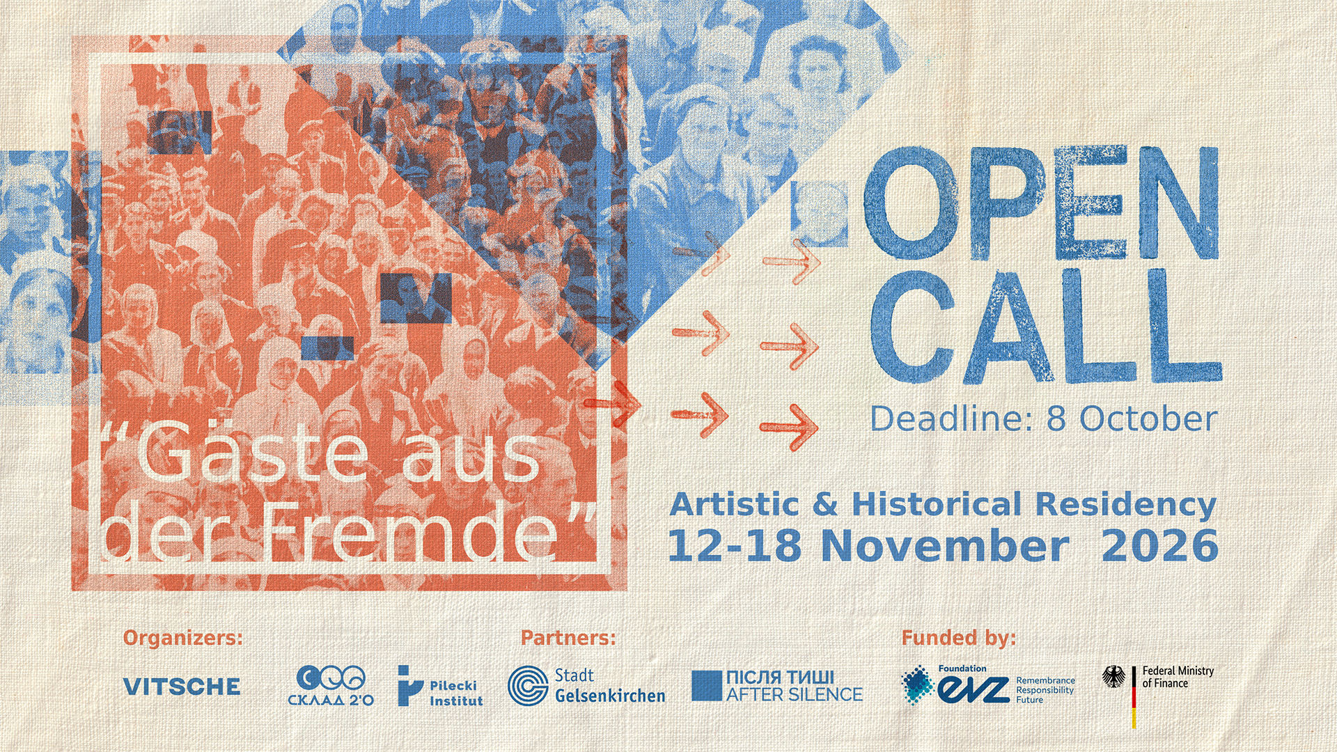 🎭 Open Call: Künstlerisch-historische Residenz „Gäste aus der Fremde“ (“Foreign Visitors”) in Gelsenkirchen!